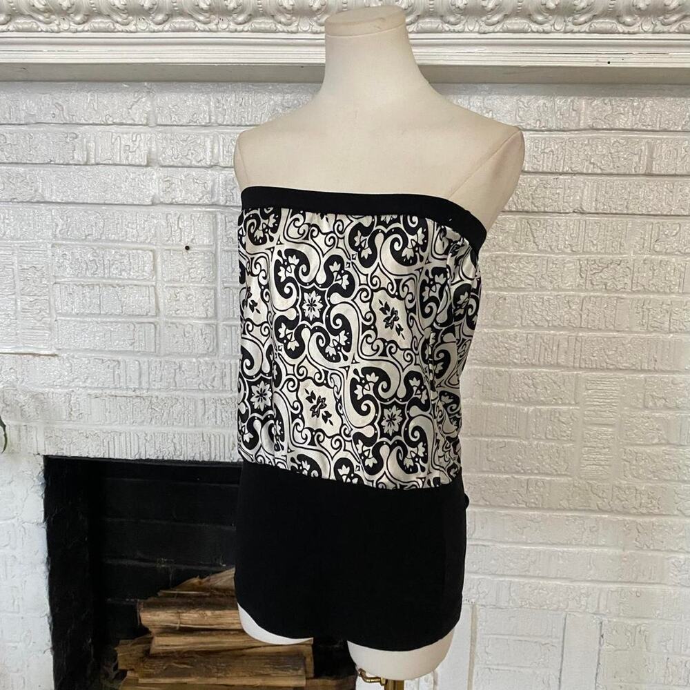 Vintage y2k grunge floral tube top